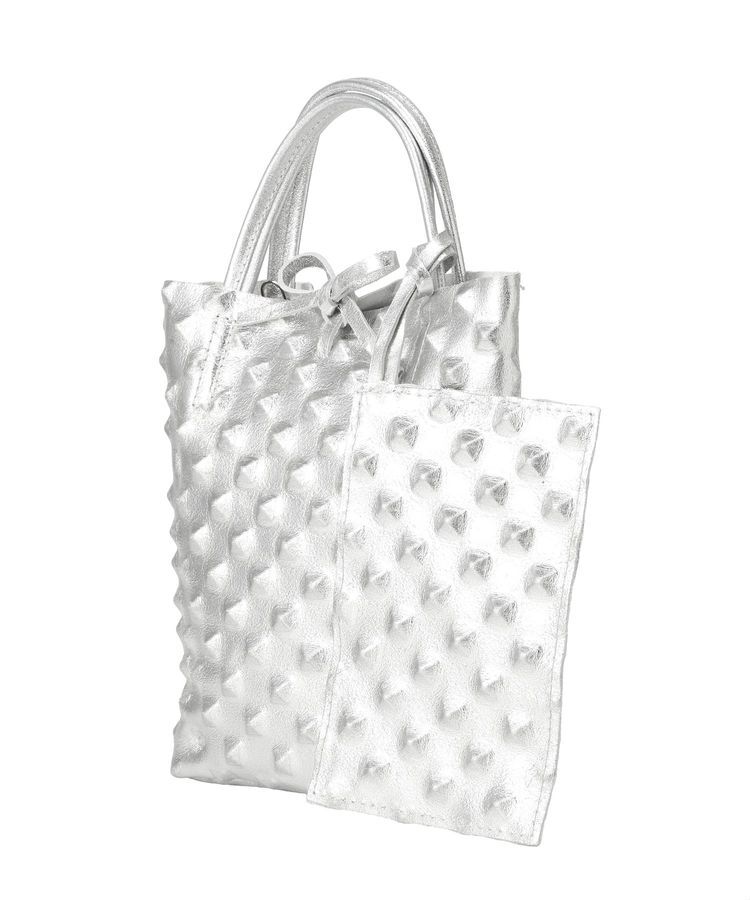 YECCA VECCA「【MILLELA FIRENZE】エンボスメタリックトート」|トートバッグ|