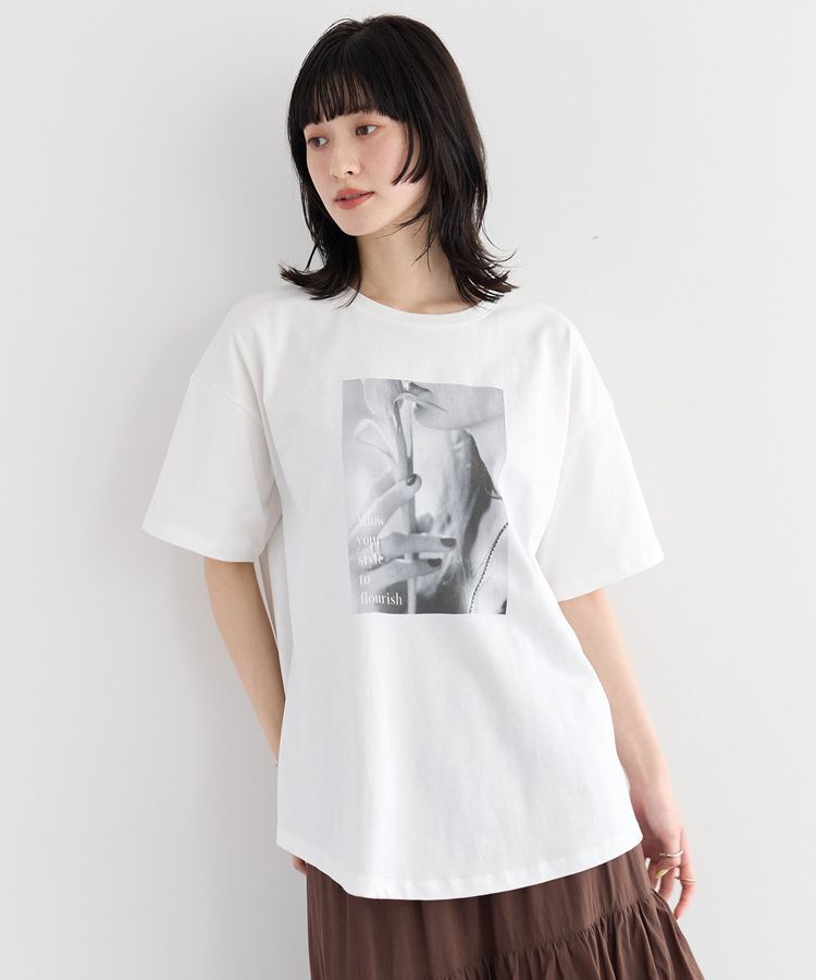 YECCA VECCA「【UVカット】フォトプリントTee」|Tシャツ・カットソー|