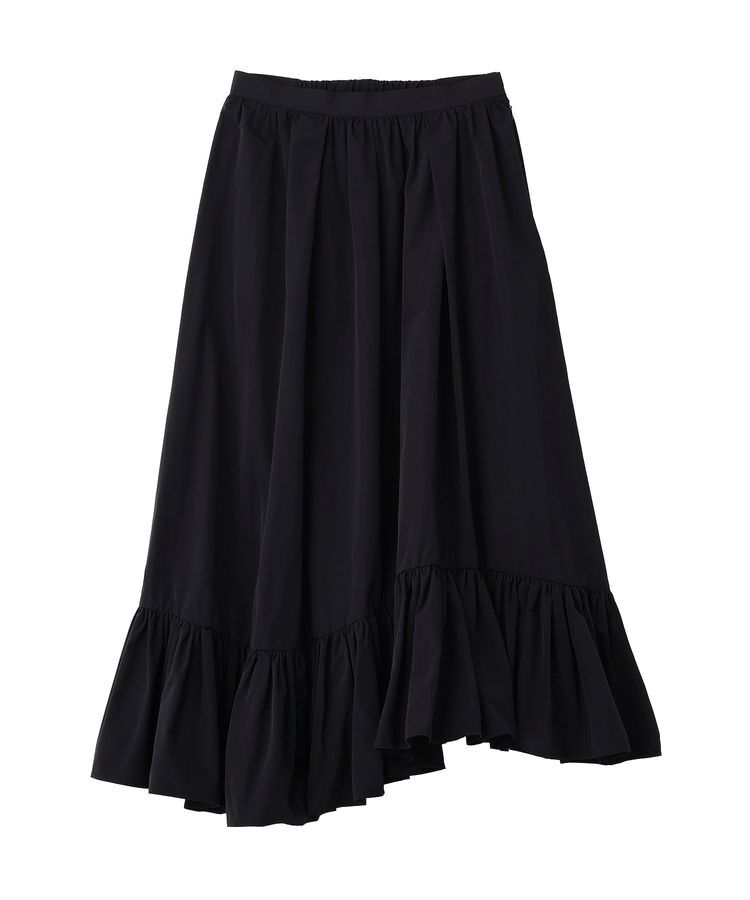 GARAGE OF GOOD CLOTHING「【日本製】ムジブロード裾フリルスカート」|フレア|