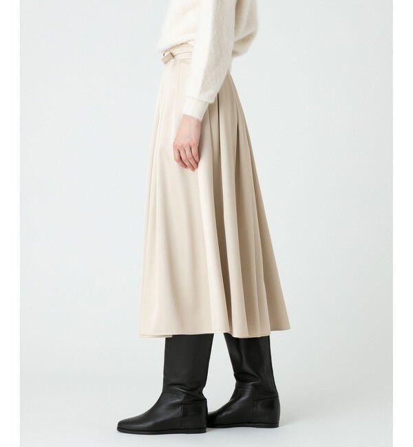 LOULOU WILLOUGHBY「【LOULOU WILLOUGHBY】ブライトツイルタックスカート」|スカート|