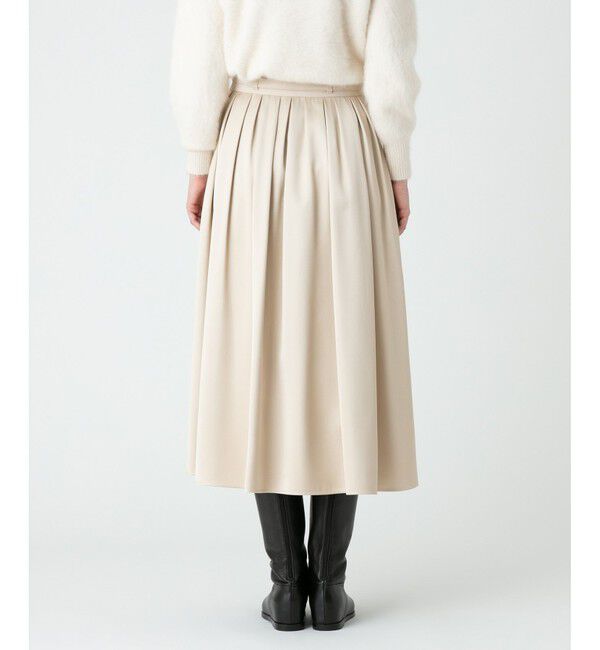 LOULOU WILLOUGHBY「【LOULOU WILLOUGHBY】ブライトツイルタックスカート」|スカート|
