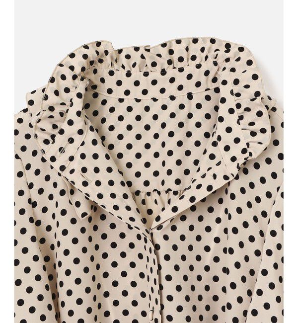 LOULOU WILLOUGHBY「◇【LOULOU WILLOUGHBY】デシンドットフレアスリーブブラウス」|シャツ・ブラウス|