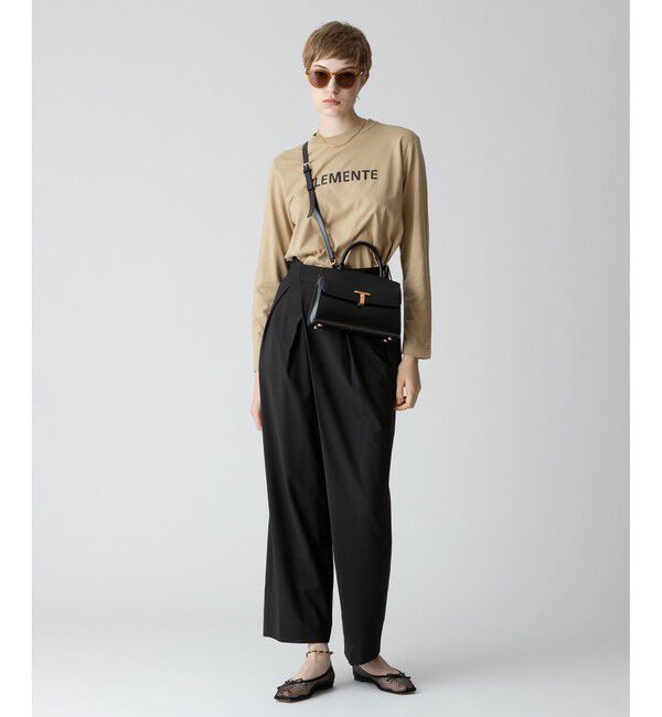 allureville「【セットアップ対応可能】トロピカルアシメタックパンツ」|チノ|