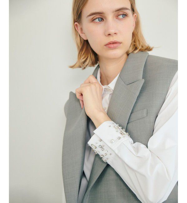 LOULOU WILLOUGHBY「【LOULOU WILLOUGHBY】ボンディングジレ」|ベスト・ジレ|