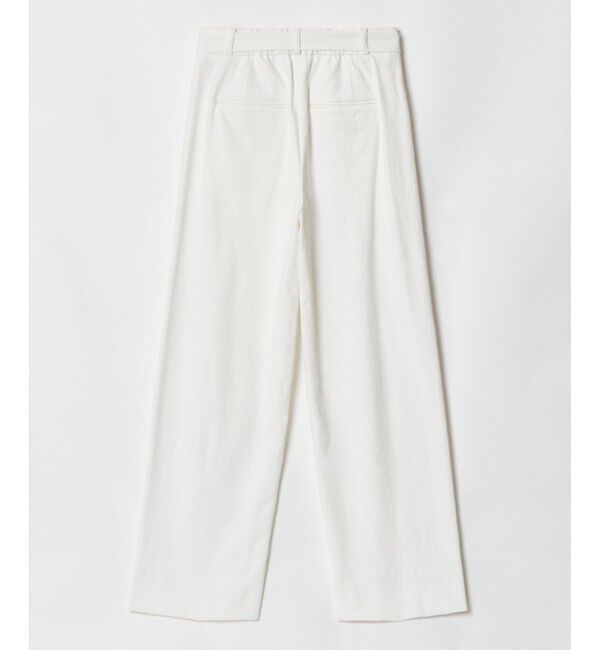 allureville「シェルタリングタックワイドパンツ」|チノ|