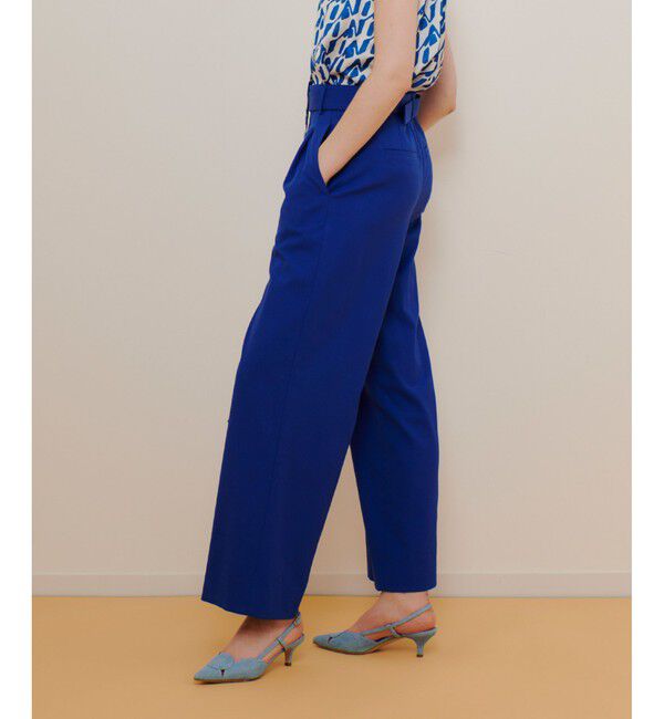 allureville「シェルタリングタックワイドパンツ」|チノ|