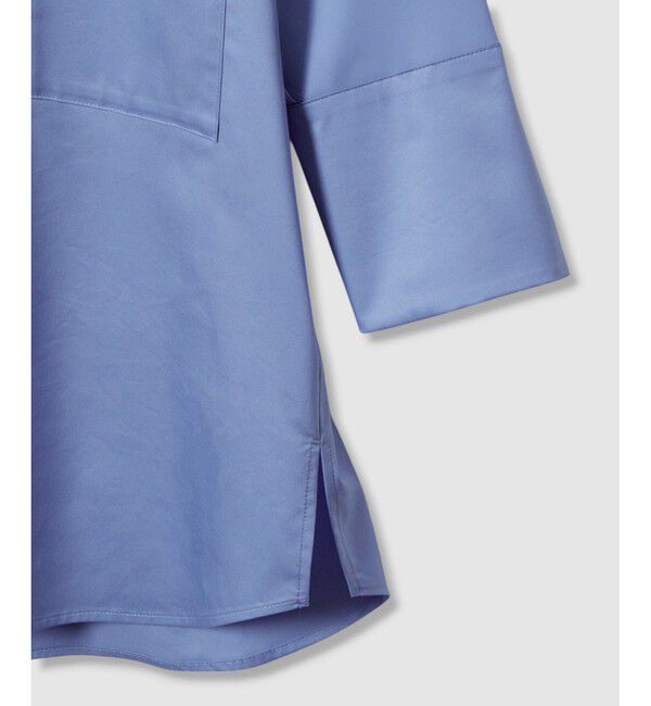 allureville「コットン混ストレッチブロードシャツ」|シャツ・ブラウス|