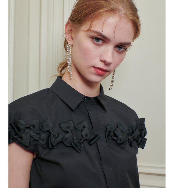 LOULOU WILLOUGHBY「【LOULOU WILLOUGHBY】メニーリボンシャツ」|シャツ・ブラウス|