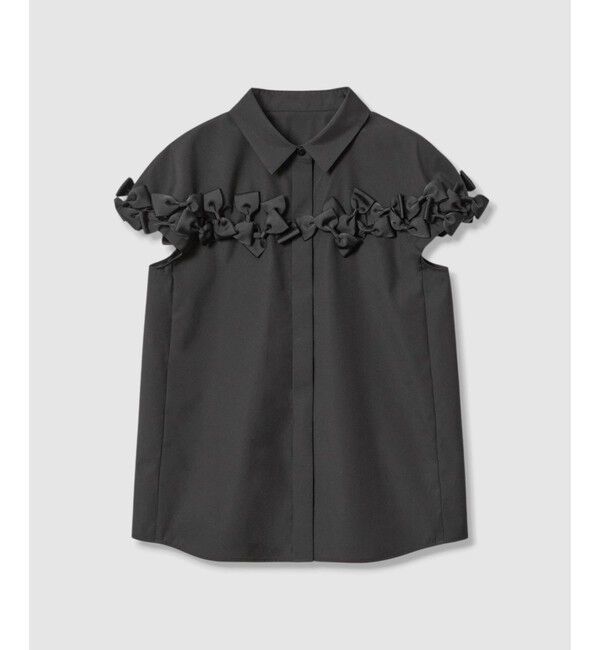 LOULOU WILLOUGHBY「【LOULOU WILLOUGHBY】メニーリボンシャツ」|シャツ・ブラウス|