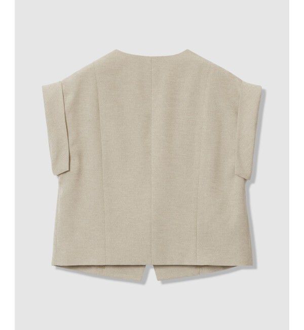 allureville「フレンチスリーブショートジレ」|ベスト・ジレ|