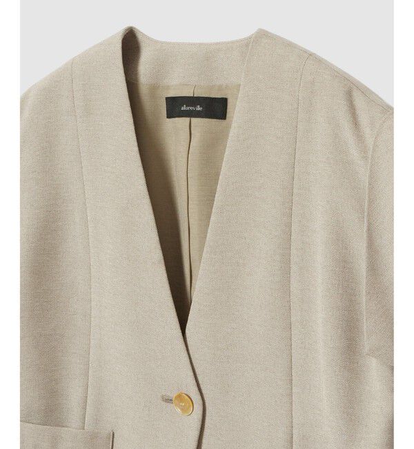 allureville「フレンチスリーブショートジレ」|ベスト・ジレ|