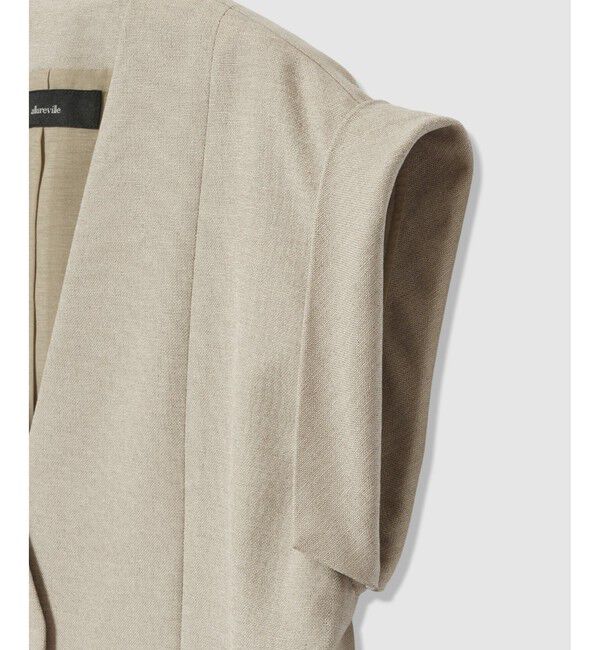 allureville「フレンチスリーブショートジレ」|ベスト・ジレ|