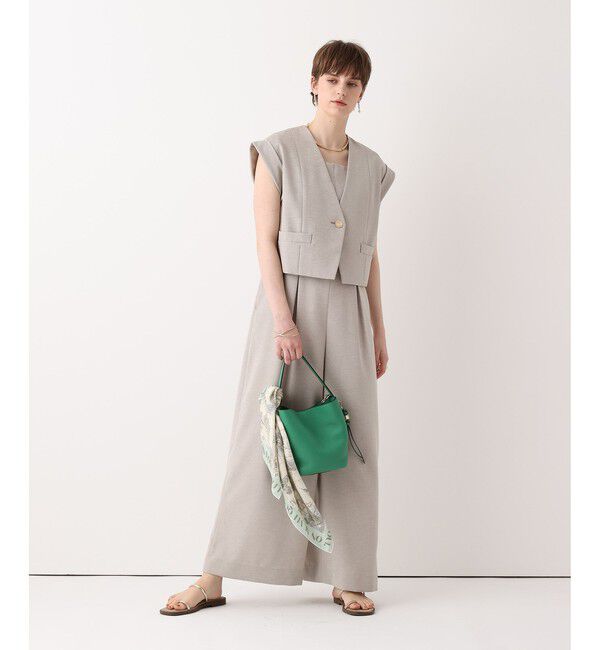 allureville「フレンチスリーブショートジレ」|ベスト・ジレ|