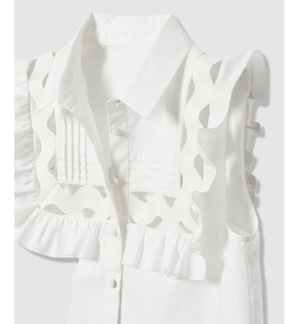 LOULOU WILLOUGHBY「【LOULOU WILLOUGHBY】フランジェンテブラウス」|シャツ・ブラウス|