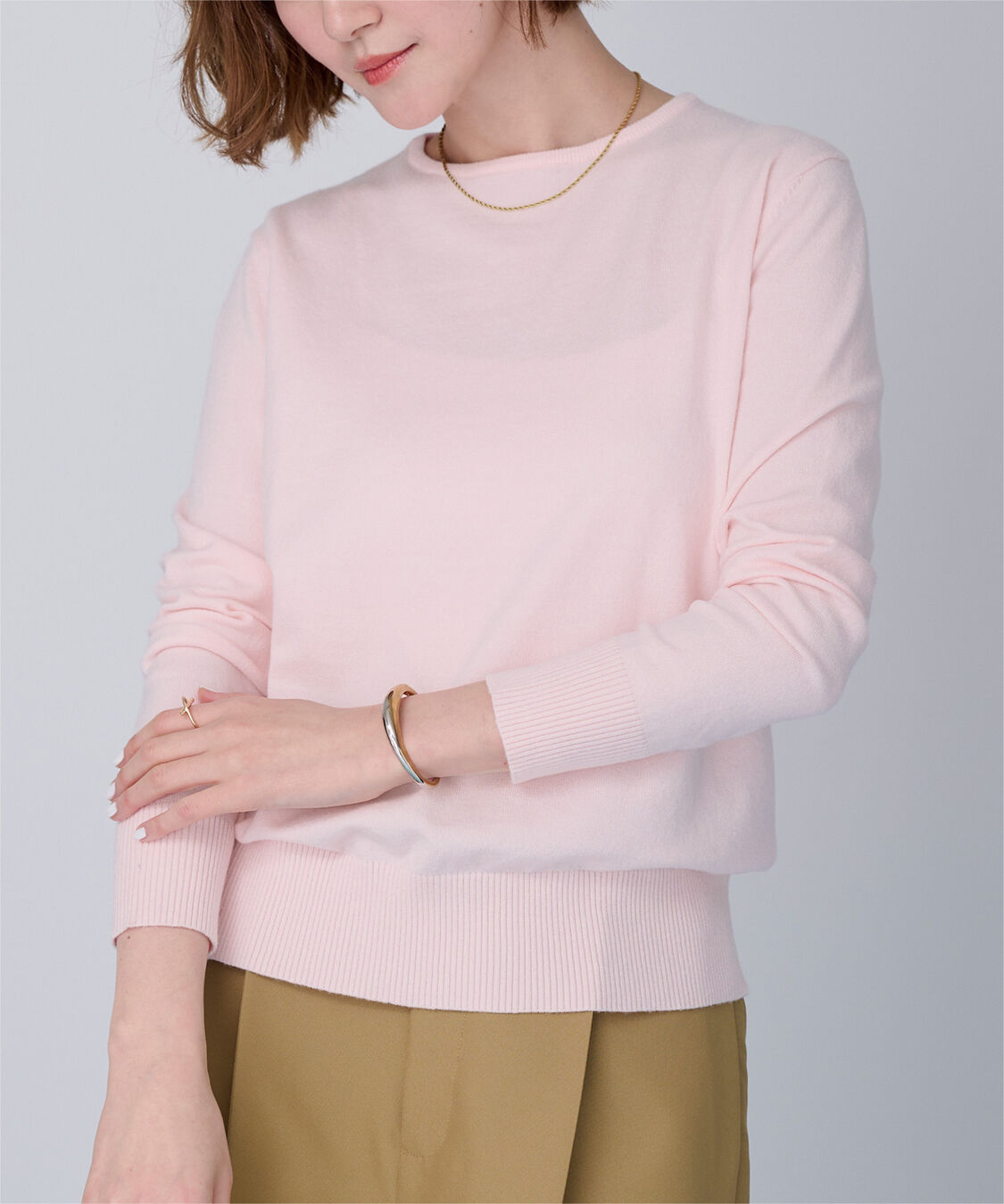 ur's「カシミヤタッチクルーネックニットトップス」|ニット・セーター|