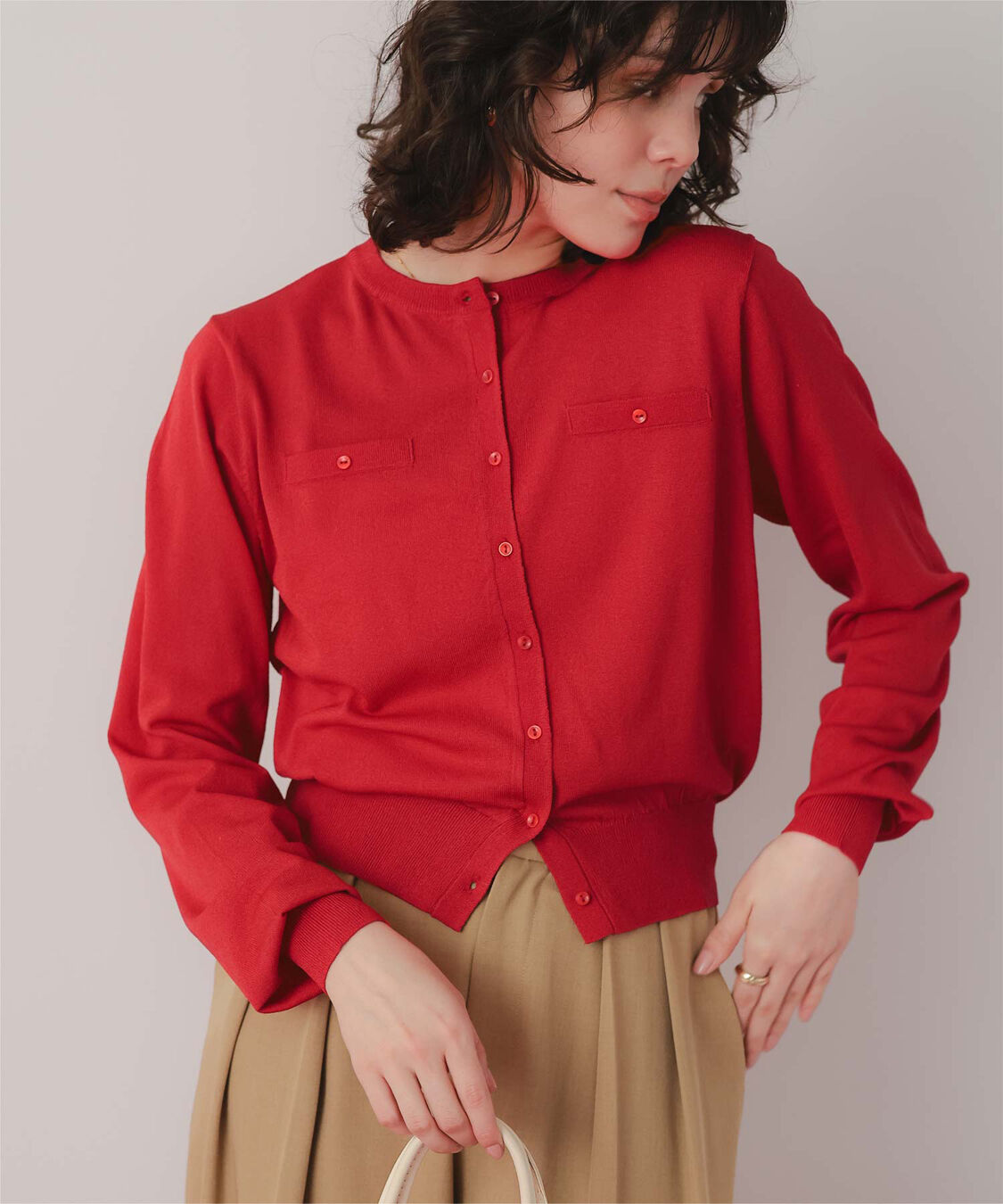 titivate「UVケアコンパクトニットカーディガン」|ニット・セーター|