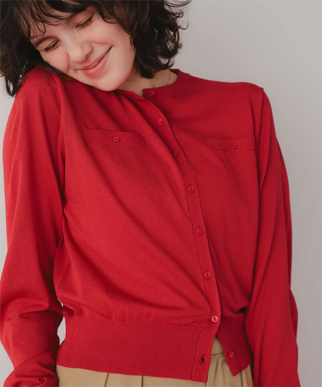 titivate「UVケアコンパクトニットカーディガン」|ニット・セーター|