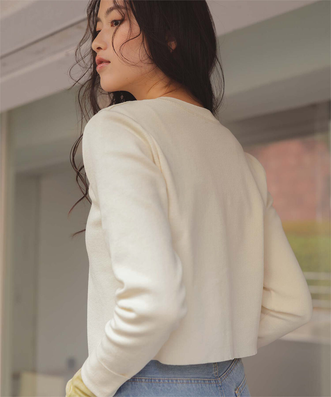 titivate「クリア釦UVケアニットカーディガン」|カーディガン|