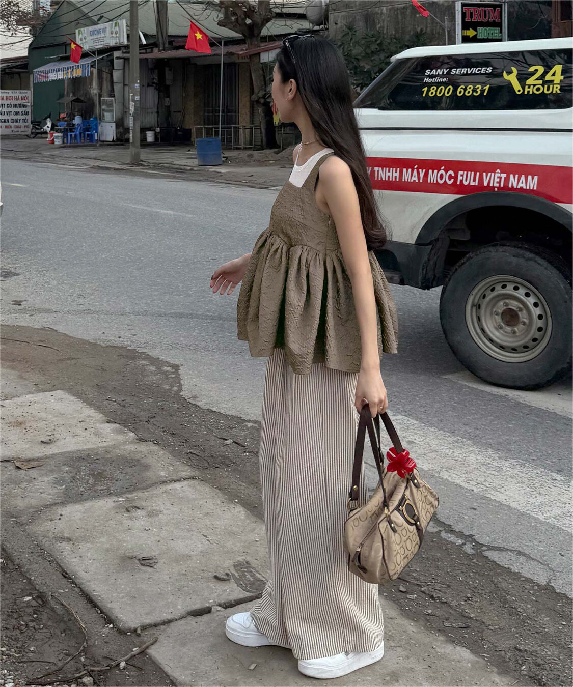 titivate「【きこさんコラボアイテム】ボリュームペプラムトップス」|シャツ・ブラウス|