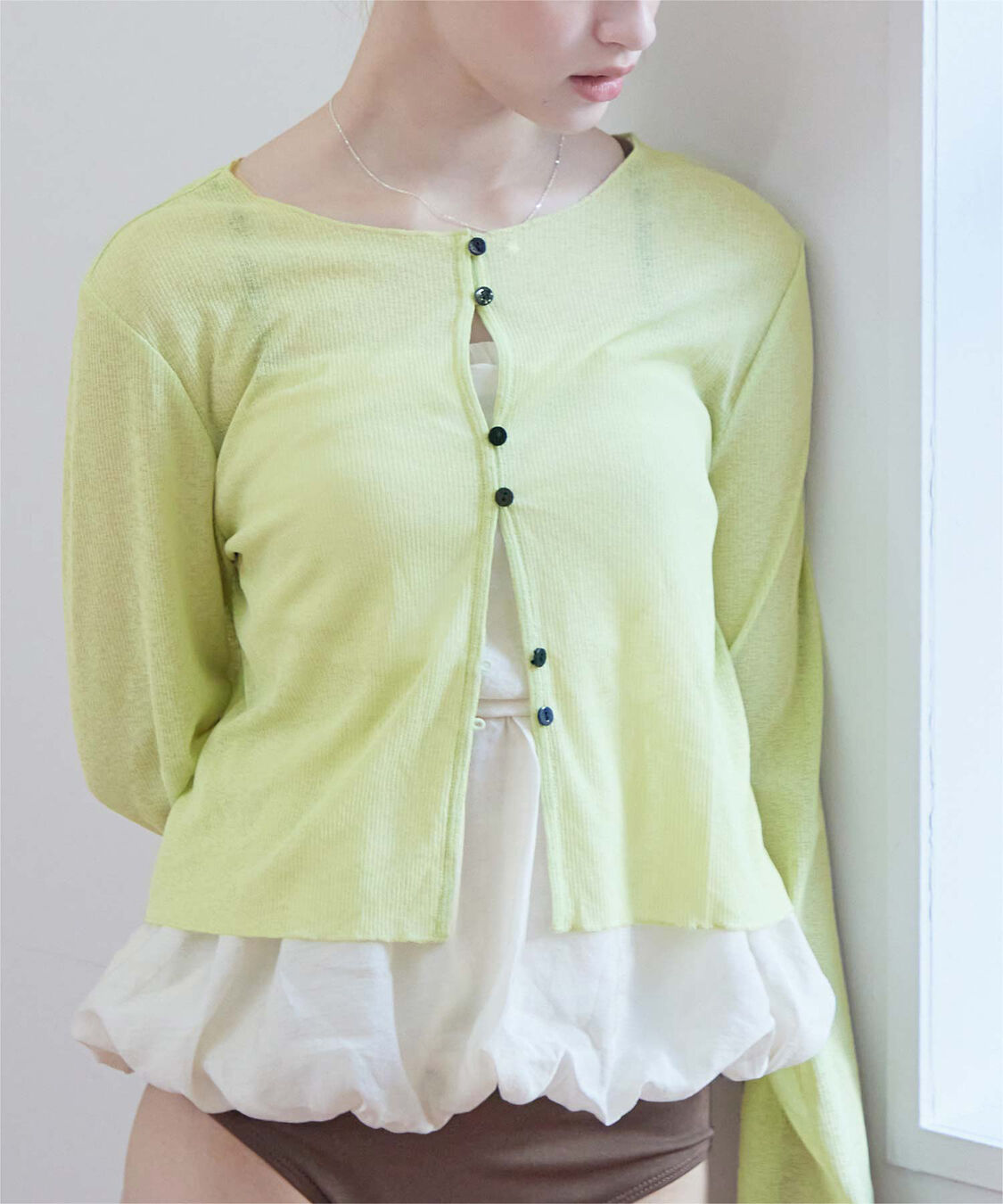 SEA DRESS「シアーショート丈トップス/ラッシュガード」|ビキニトップス|