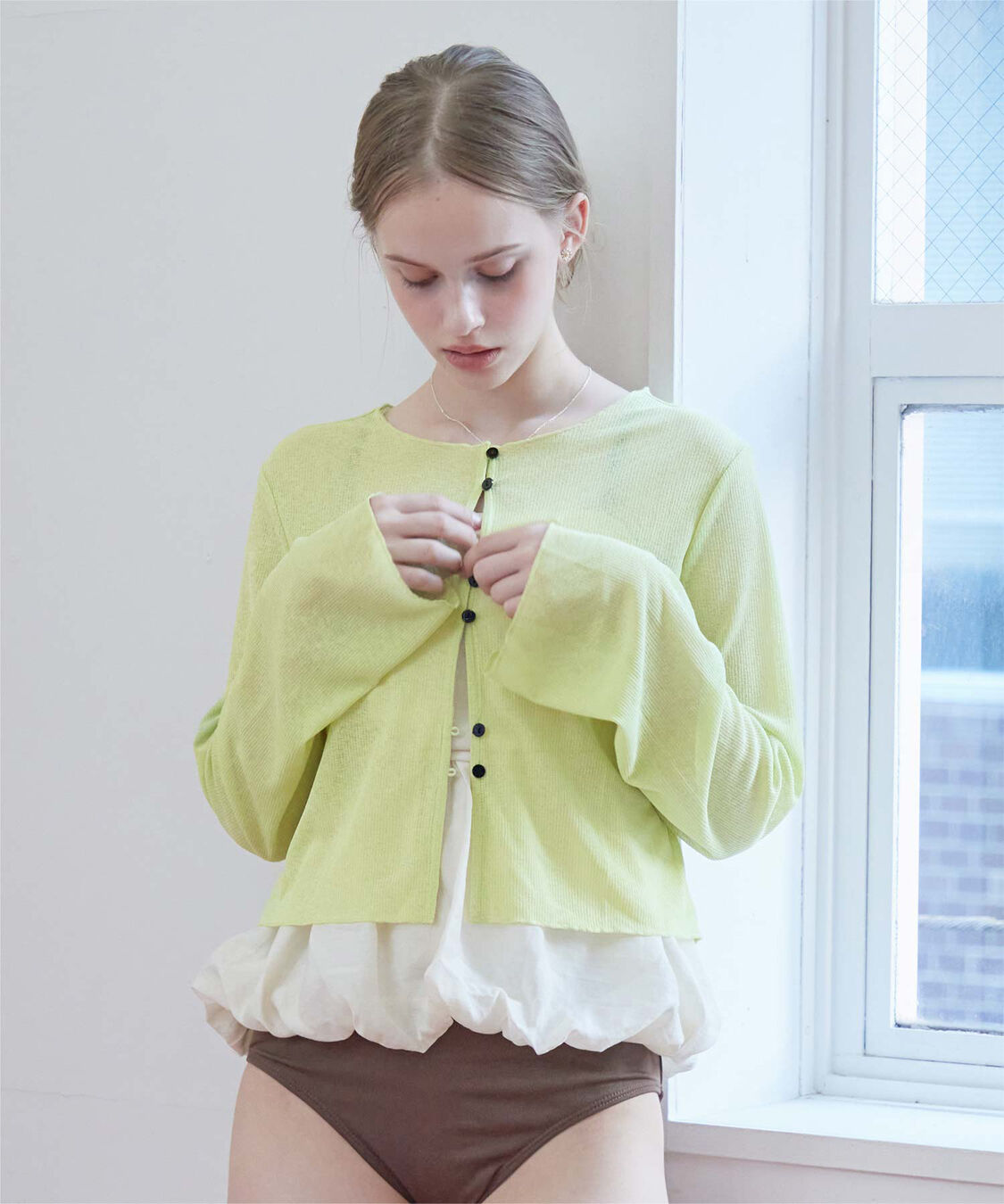 SEA DRESS「シアーショート丈トップス/ラッシュガード」|ビキニトップス|