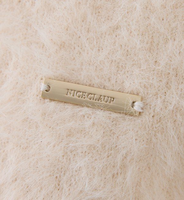  「プレート付きフェザーニット」|ニット・セーター|