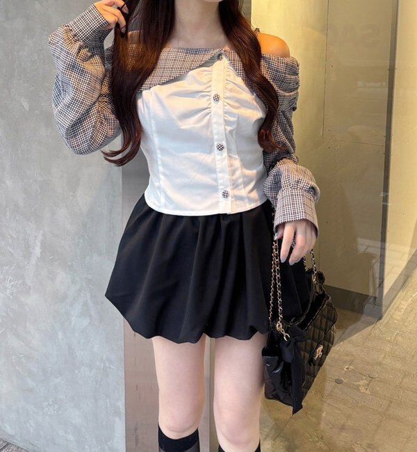  「【SMサイズ展開あり】バルーンミニスカート」|スカート|