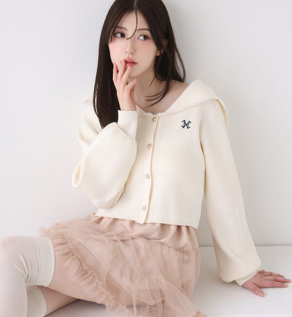  「チュールティアードミ二スカート」|スカート|