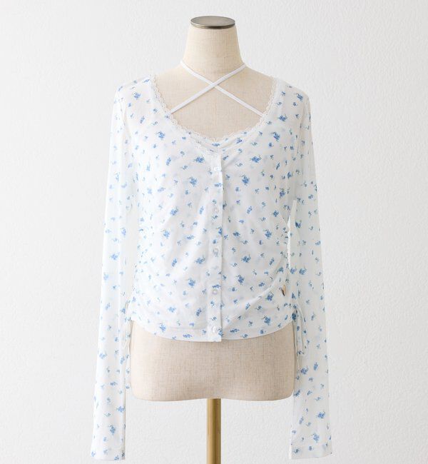  「ビスチェsetドロストカーディガン」|プルオーバー|ブルー系その他