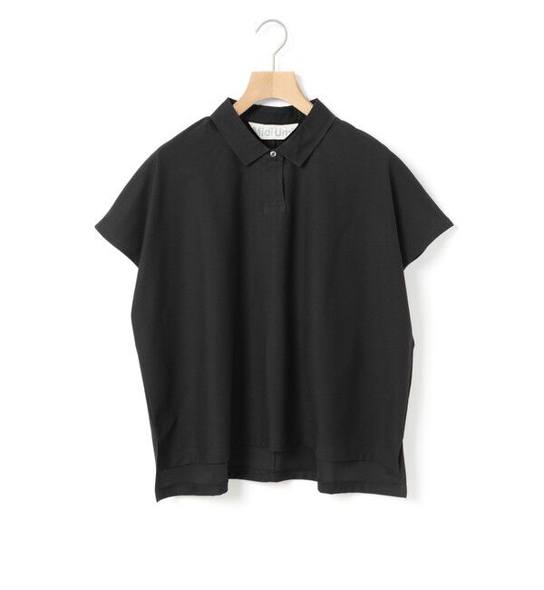 MidiUmi「MidiUmi ポロノースリーブプルオーバー」|Tシャツ・カットソー|ブラック
