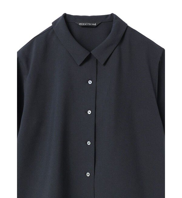 mizuiro ind「mizuiro ind ハーフスリーブシャツ」|シャツ・ブラウス|