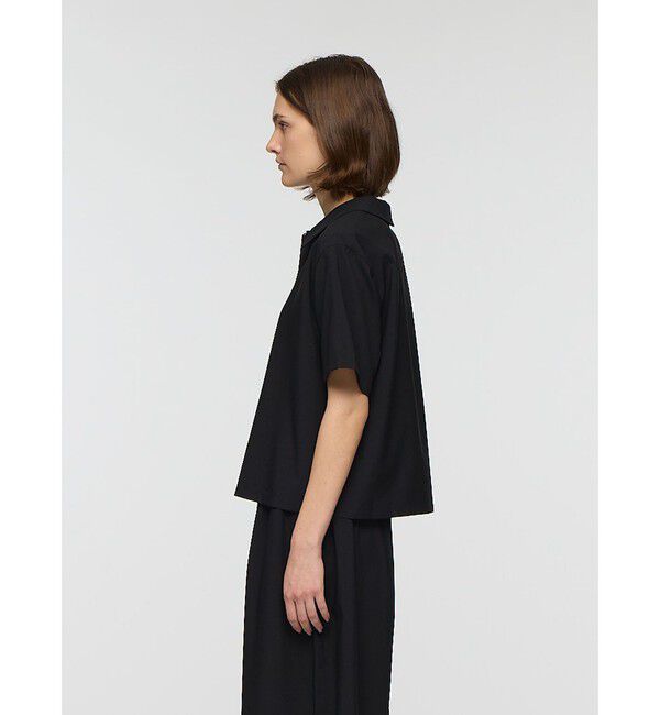 mizuiro ind「mizuiro ind ハーフスリーブシャツ」|シャツ・ブラウス|