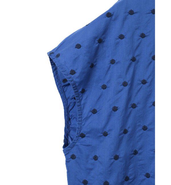 MidiUmi「MidiUmi ドット柄シャツノースリーブ」|シャツ・ブラウス|