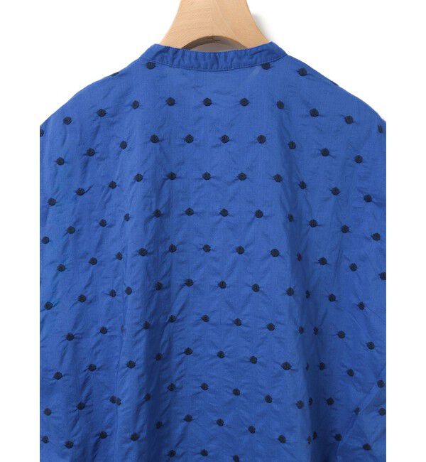 MidiUmi「MidiUmi ドット柄シャツノースリーブ」|シャツ・ブラウス|