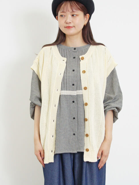 Samansa Mos2「テープヤーン前後2WAYベスト」|ダウンベスト・ベスト|