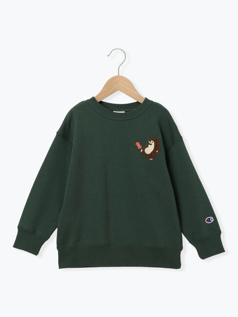 Samansa Mos2 Lagom「【Champion別注】さがら刺繍トレーナー」|Tシャツ・カットソー|グリーン