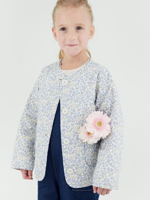 Samansa Mos2 Lagom「花柄キルトジャケット」|その他|キナリ