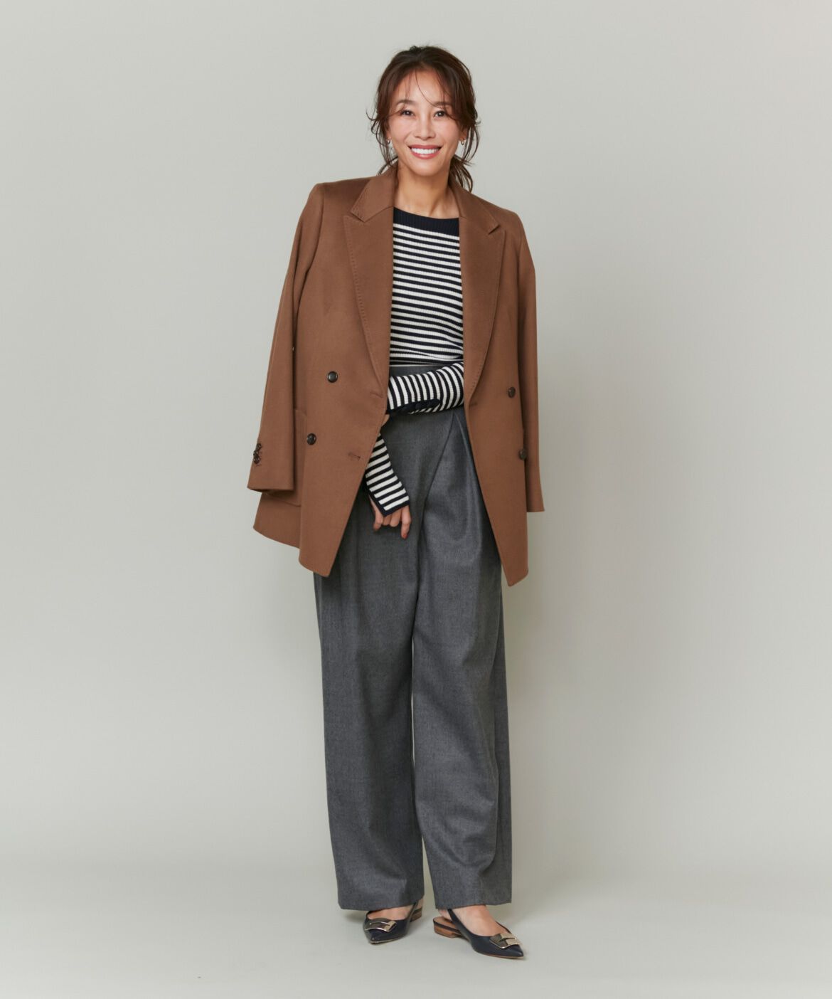 INED「《大草直子コラボ》カシミヤダブルブレストジャケット《COLOMBO》」|テーラードジャケット|