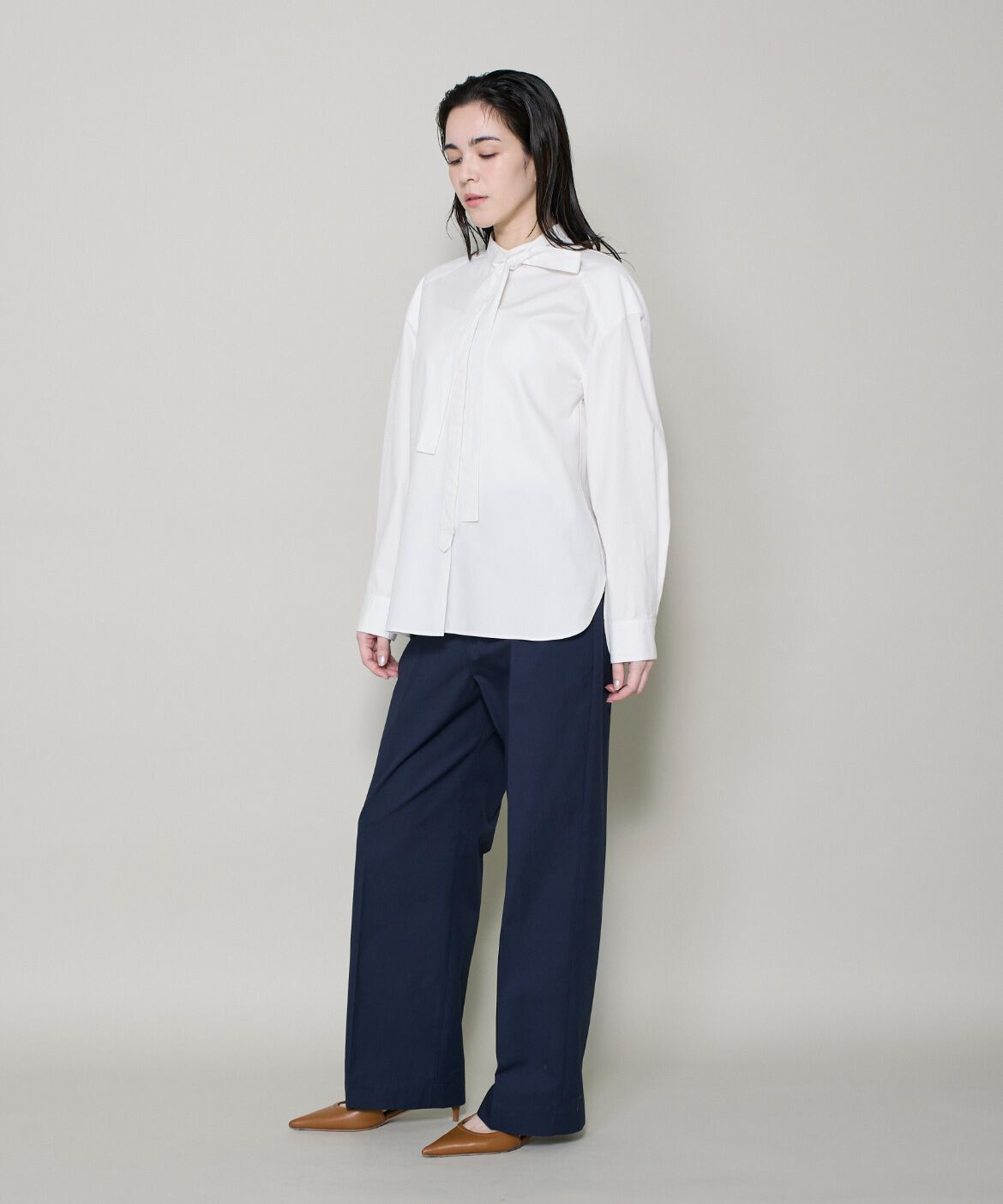 DAY by DAY it&rsquo;s international「ボウタイ付きオックスシャツブラウス」|シャツ・ブラウス|