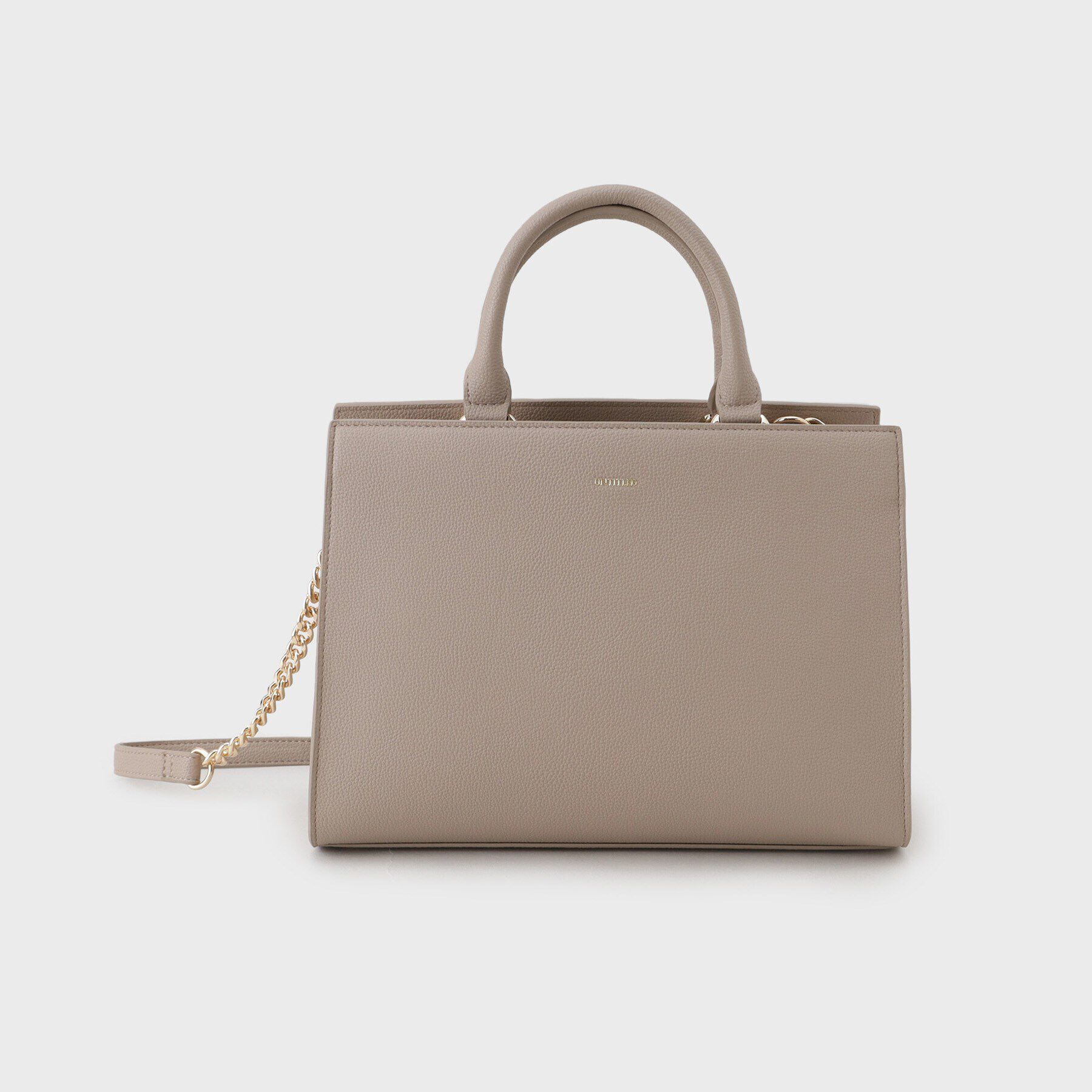 UNTITLED「【セレモニー対応】ボクシーショルダー」|ショルダー・メッセンジャー|ベージュ(052)