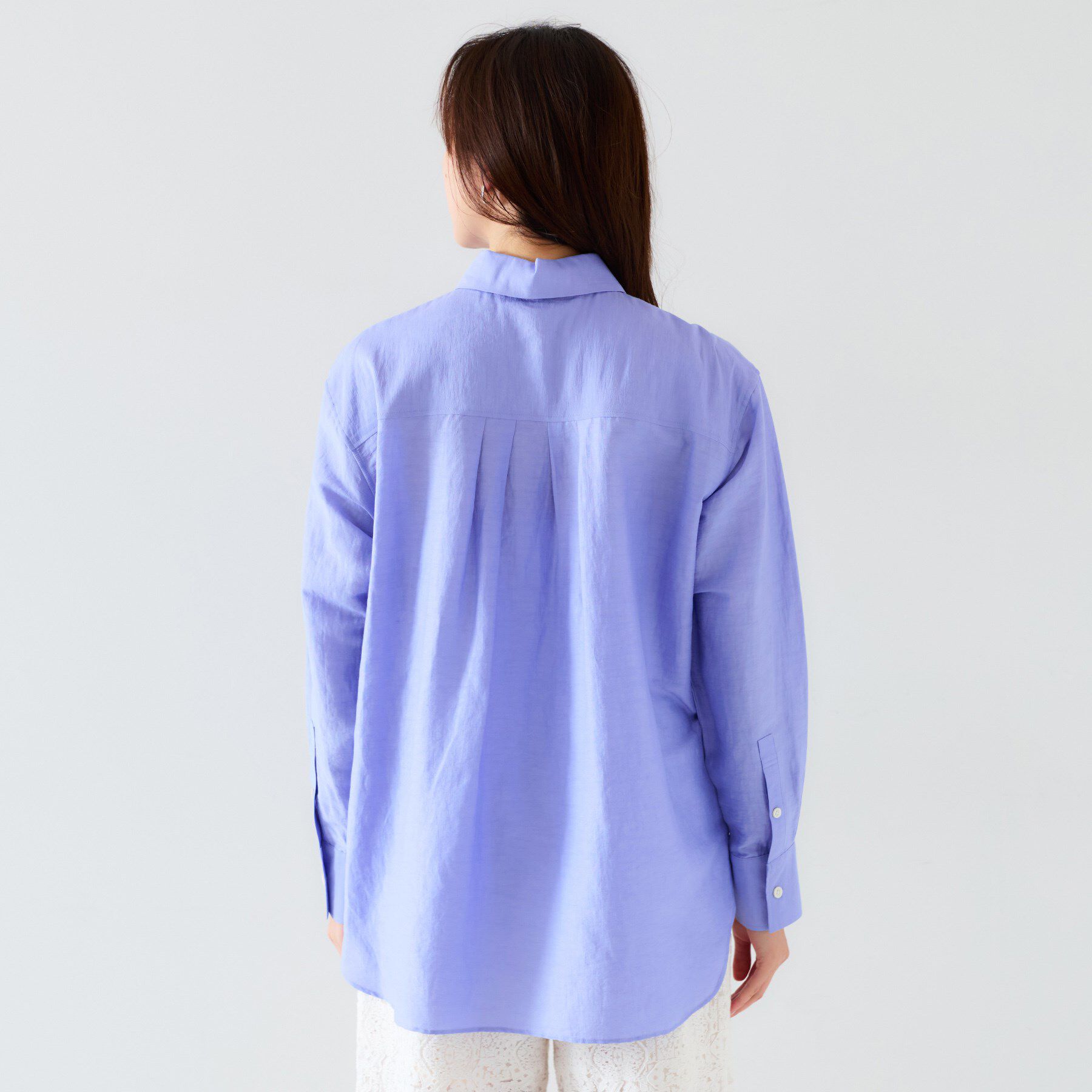 UNTITLED「【セットアップ可能/手洗い可】リネン混 ベーシックシャツ」|シャツ・ブラウス|