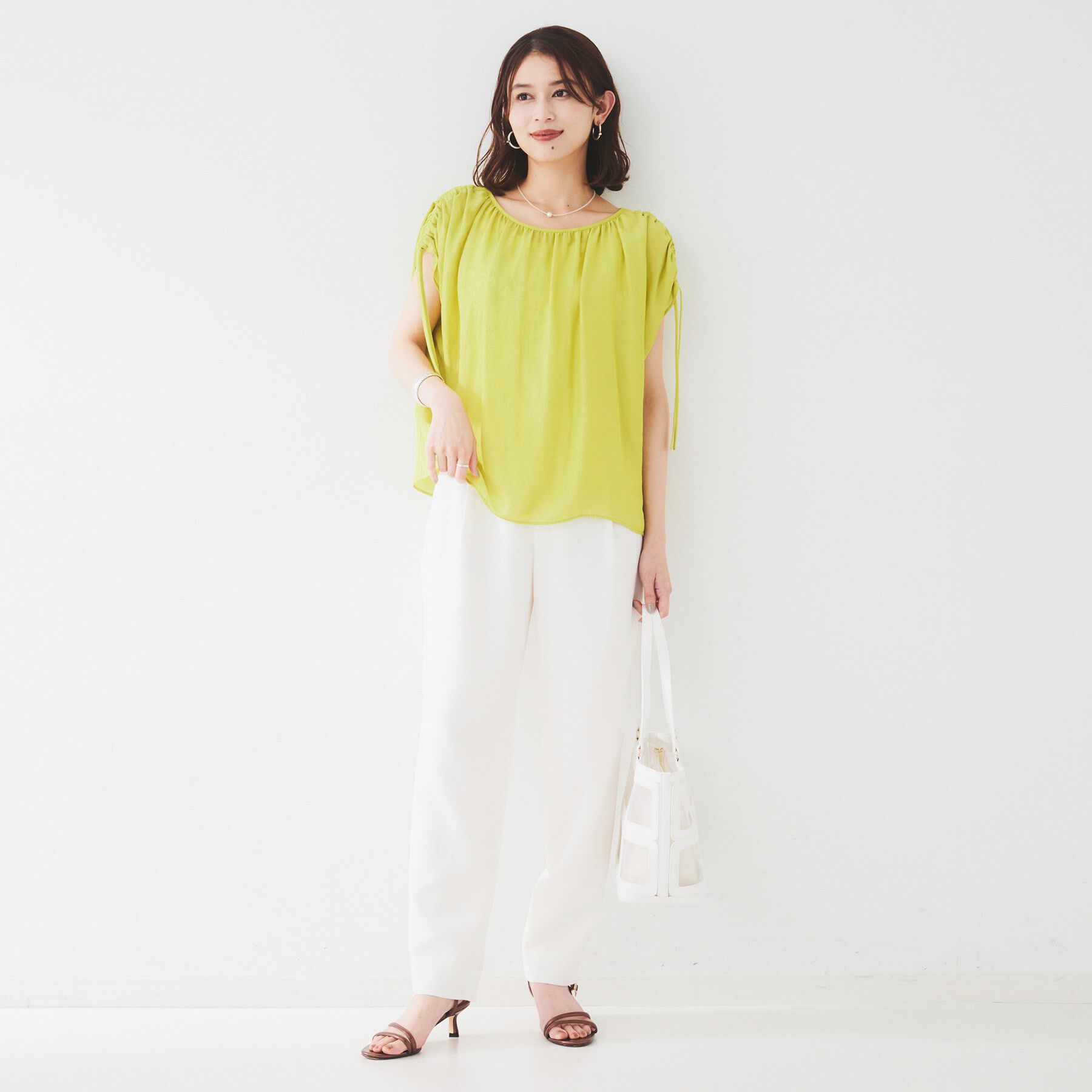 UNTITLED「【シアー/2WAY】肩ドロストドルマンブラウス」|シャツ・ブラウス|