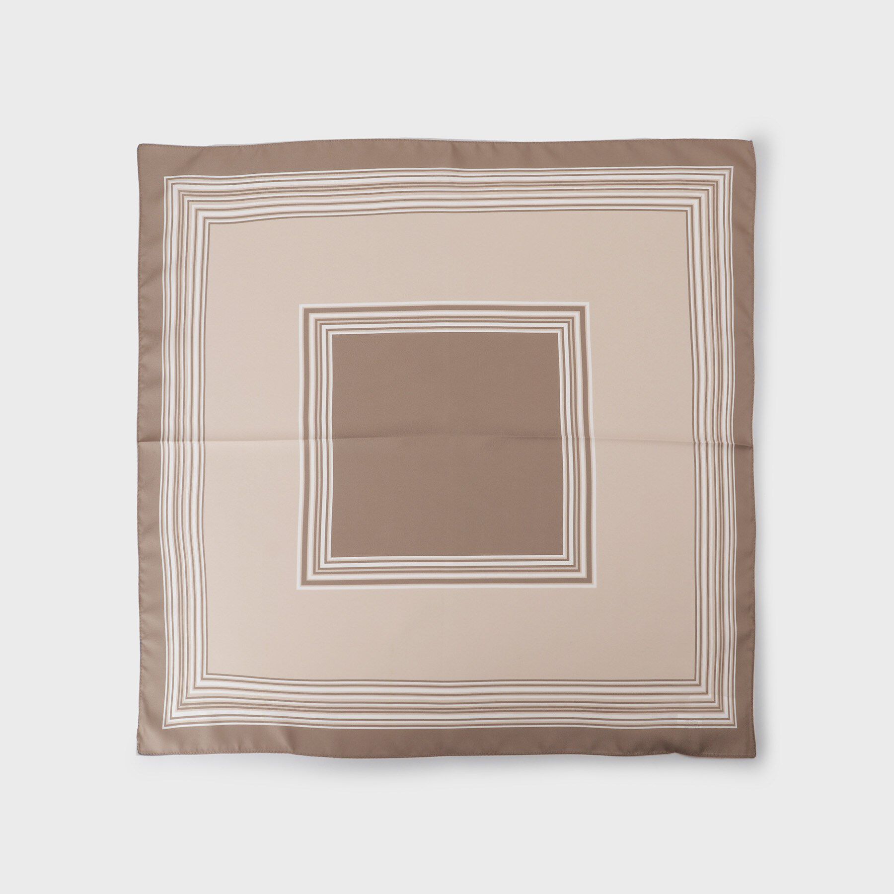 UNTITLED「【古畑星夏さん着用】スクエアラインプリントスカーフ」|バンダナ・スカーフ|ピンクベージュ(55