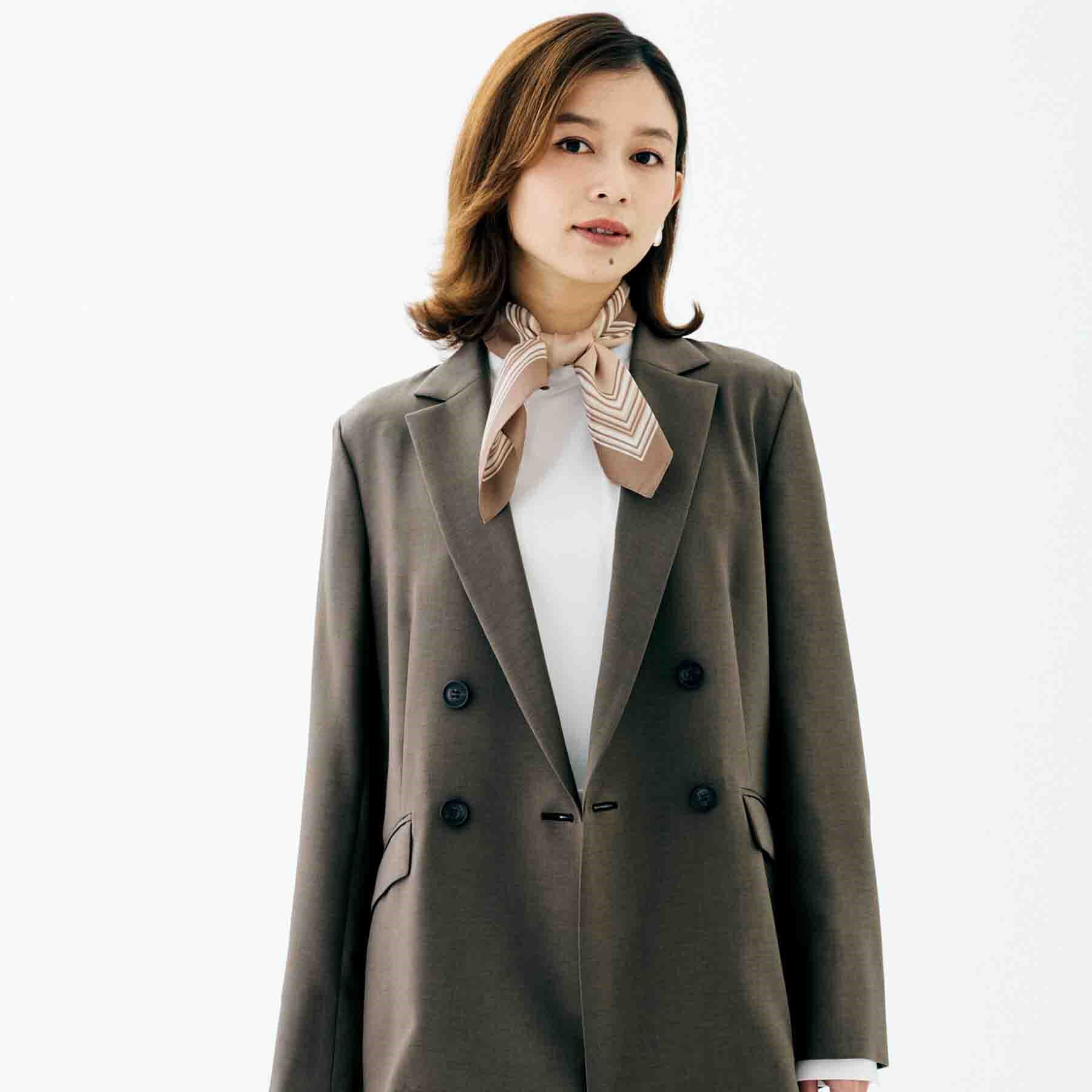 UNTITLED「【古畑星夏さん着用】スクエアラインプリントスカーフ」|バンダナ・スカーフ|