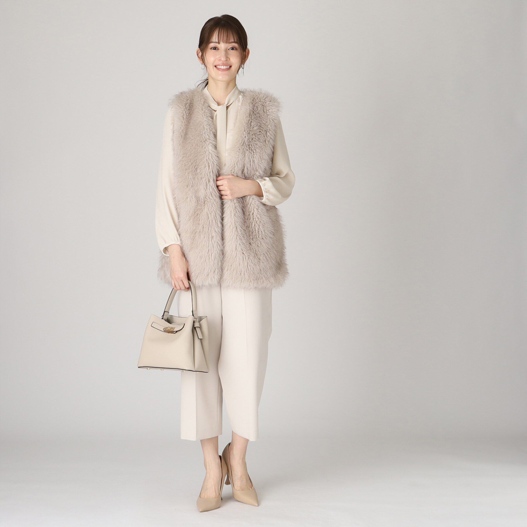 COUP DE CHANCE「【洗える／日本製】女性らしい細ボウタイブラウス」|シャツ・ブラウス|