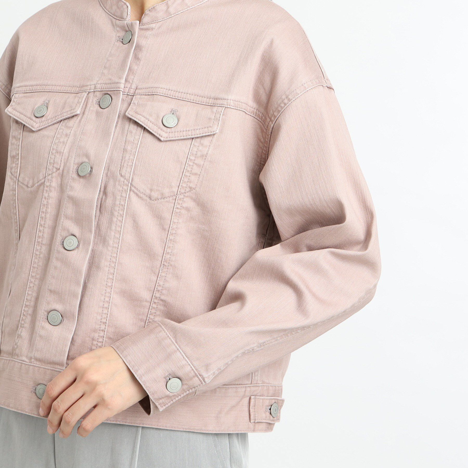 Reflect「【手洗い可】カラーデニムジャケット」|デニムジャケット|