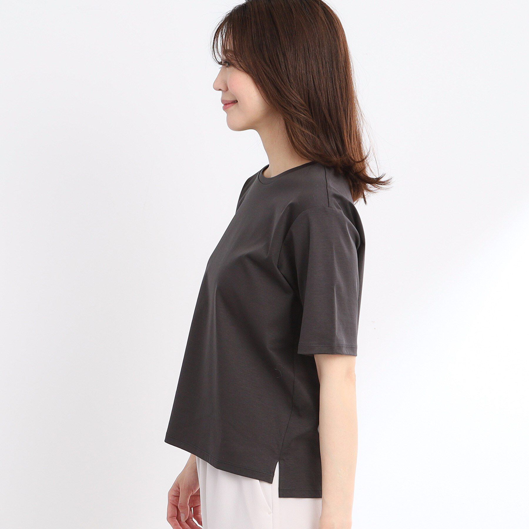 Reflect「【夏SALE／UVカット／接触冷感／マシンウォッシュ可能】ベーシックジャージTシャツ」|Tシャツ・カットソー|