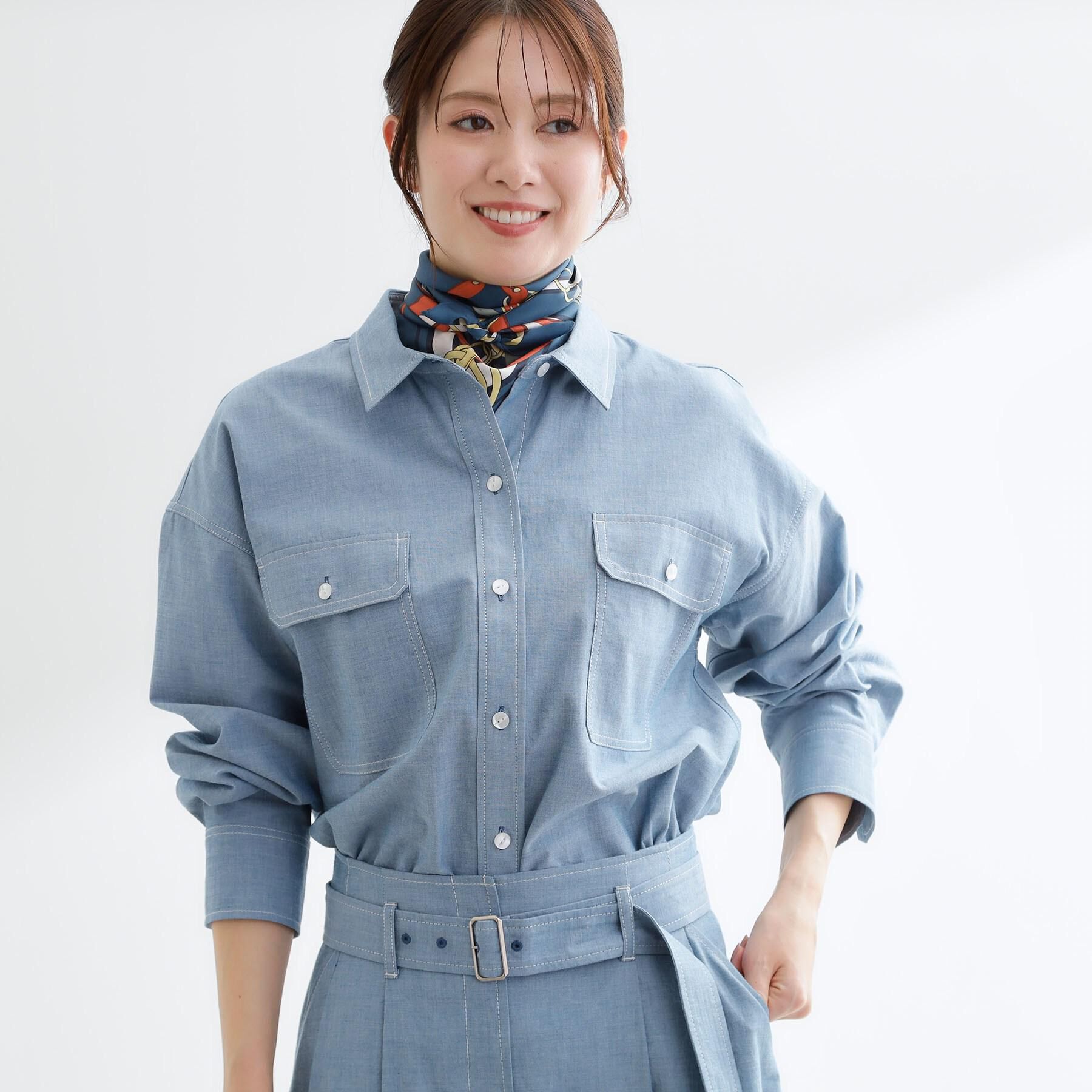 Reflect「【羽織にも◎】ダンガリーシャツ」|シャツ・ブラウス|