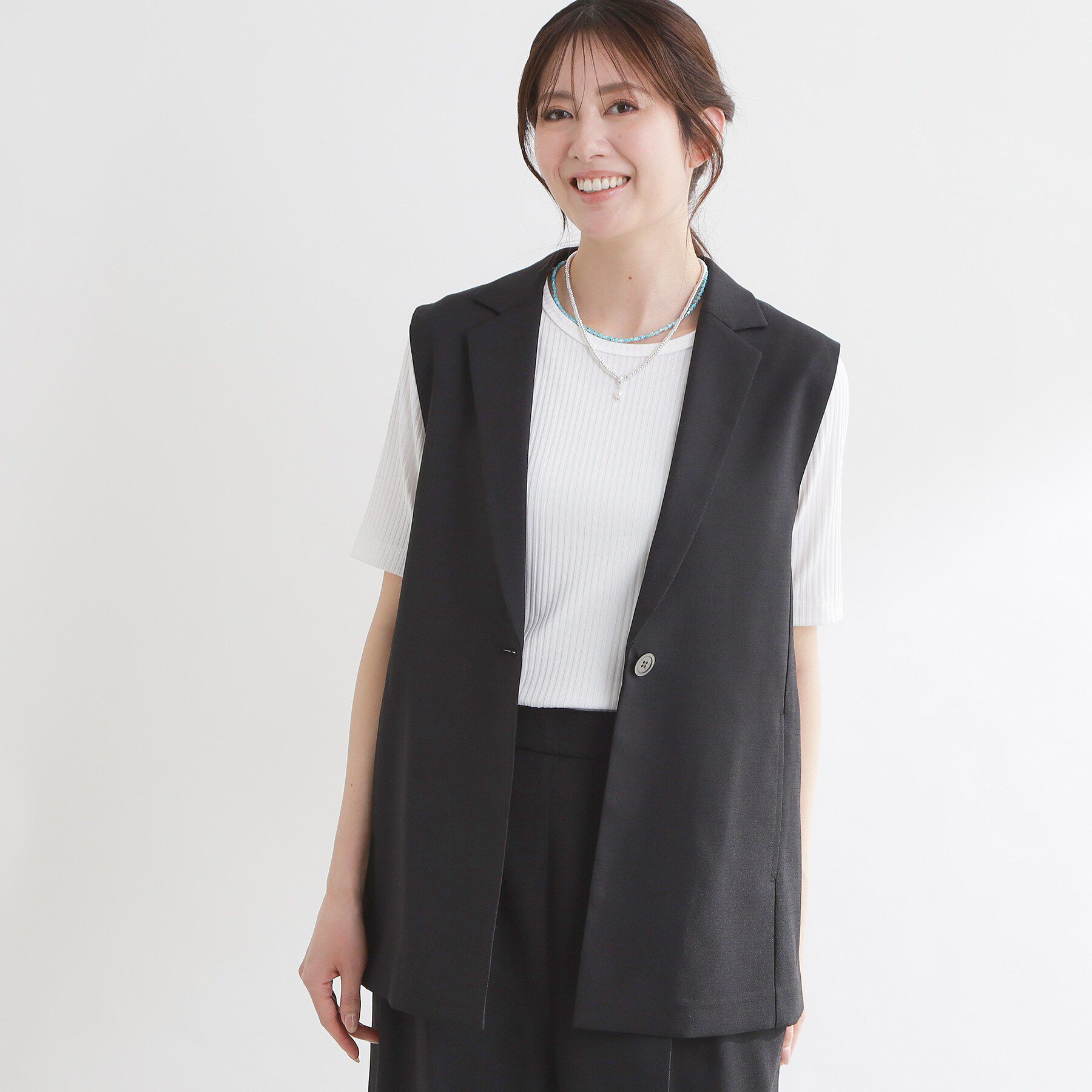 Reflect「【セットアップ可】リネンライクジレ」|ベスト・ジレ|