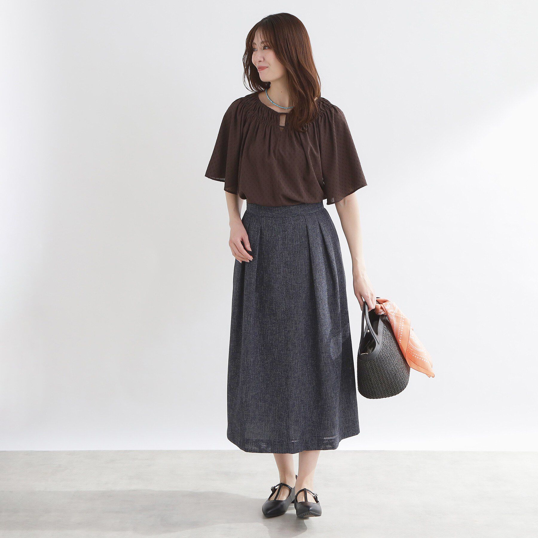 Reflect「ツイードセミフレアスカート」|スカート|